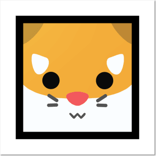Hamster Face Posters and Art